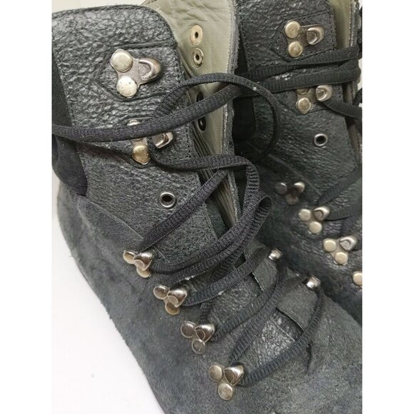 AH by Android Homme Men's Trainers Shoes High Top Navy Blue Crinkle Size 11 - Picture 6 of 10